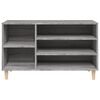 vidaXL Shoe Cabinet Grey Sonoma 102x36x60 cm Engineered Wood