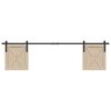 vidaXL&nbsp;Sliding Cabinet Door Kit 200 cm Carbon Steel