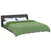 vidaXL Summer Duvet Quilted Green 200 x 200 cm Microfiber