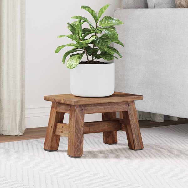 vidaXL Stool Natural 30 x 20 x 20 cm Mahogany Wood