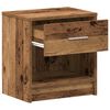 vidaXL Bedside Cabinets 2 pcs with Drawer Old Wood 39x28x41 cm