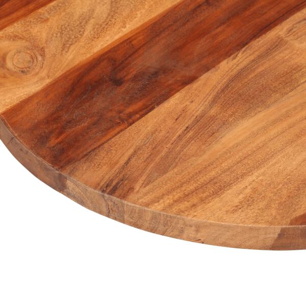 vidaXL Table Top Solid Wood Acacia Round 25-27 mm 50 cm