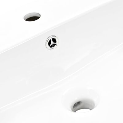 vidaXL Wall-mounted Basin Ceramic White 470x450x370 mm