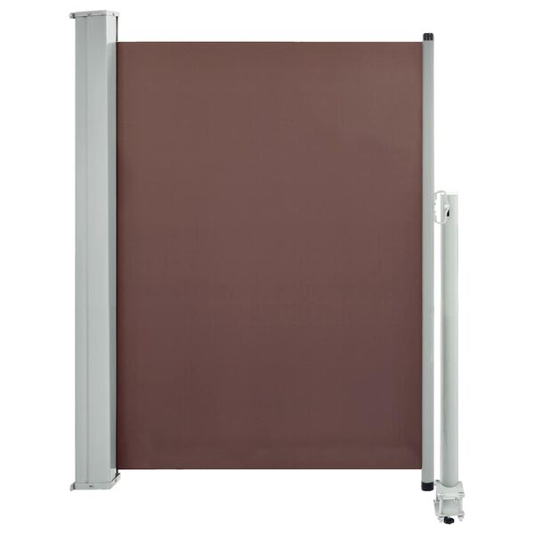vidaXL Patio Retractable Side Awning 100x300 cm Brown