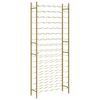 vidaXL Wine Rack for 96 Bottles Gold Metal