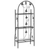 vidaXL 3-Layer Plant Rack Black 52x28x128 cm Iron