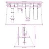 vidaXL Outdoor Swing Set with Swings. Trapeze. Ladder
