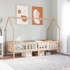 vidaXL Kids' House Bed Frame without Mattress 90x200 cm Pine