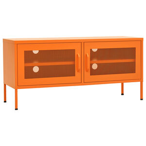 vidaXL TV Cabinet Orange 105x35x50 cm Steel