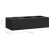 vidaXL Office Cabinet with Planter Box Anthracite 90x40x125 cm Steel