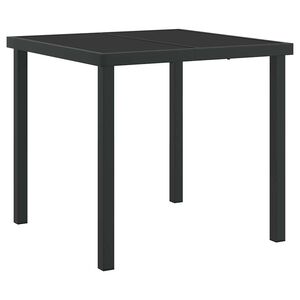 vidaXL Garden Dining Set 5 pcs Grey and Black Rattan