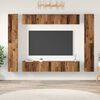 vidaXL TV Cabinet Set Wall-mounted 10 pcs Old Wood Engineered Wood