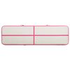 vidaXL Inflatable Gymnastics Mat with Pump 800x100x20 cm PVC Pink