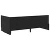 vidaXL Corner Bed Frame with Headboard Black 100 cm x 200 cm Velvet