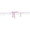 vidaXL Sliding Door Hardware Kit 200 cm Stainless Steel Silver