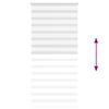vidaXL Zebra Blind White 105x230 cm Fabric Width 100.9 cm Polyester