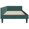 vidaXL Corner Bed Frame Dark Green 90 cm x 190 cm Velvet