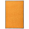 vidaXL Doormat Washable Orange 60x90 cm
