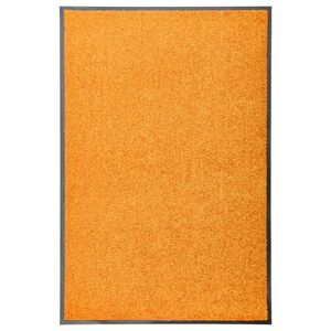 vidaXL Door Mat | Orange | 100% Polyamide, Non-slip PVC | 60 x 90 cm | Non-slip