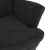 vidaXL Armchair Black Velvet