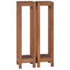 vidaXL Plant Stands 2 pcs 25x25x100 cm Solid Teak Wood