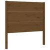 vidaXL Headboard | Honey brown | Solid pine wood | Standard | Decorative Inlays