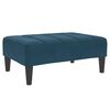 vidaXL Footstool Blue 77x55x31 cm Velvet