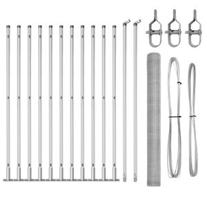 vidaXL Fence Post Silver