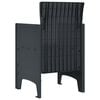vidaXL Garden Chair 4 pcs Anthracite 53 x 49 x 85 cm Polypropylene