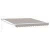 vidaXL Awning Retractable Light grey 3 x 2.5 m Polyester and metal