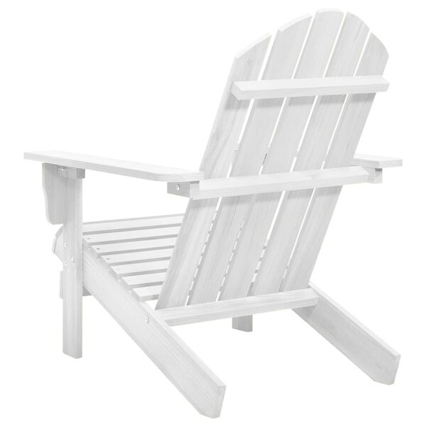 vidaXL Garden Chair Wood White