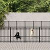 vidaXL Outdoor Dog Kennel Steel 50.81 m&sup2;