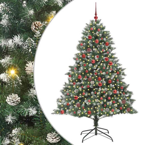 vidaXL Artificial Christmas Tree with Stand Green 126 x 126 x 180 cm