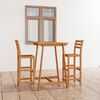 vidaXL 3 Piece Outdoor Bar Set Solid Acacia Wood