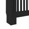 vidaXL Radiator Cover 2 pcs Black 112 x 19 x 81.5cm Engineered Wood