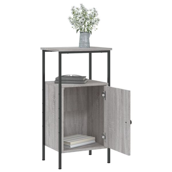 vidaXL Bedside Cabinets 2 pcs Grey Sonoma 41x31x80 cm Engineered Wood