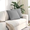 vidaXL Sofa Pillows 2 pcs Grey 50 x 50 cm Fabric