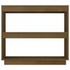vidaXL Book Cabinet Honey Brown 80x35x71 cm Solid Pinewood