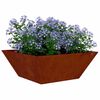 vidaXL Garden Planter 5 pcs Rusty 40 x 40 x 15 cm Weathering Steel