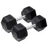 Orange Gym Hex Dumbbell 2 x 4 kg Black