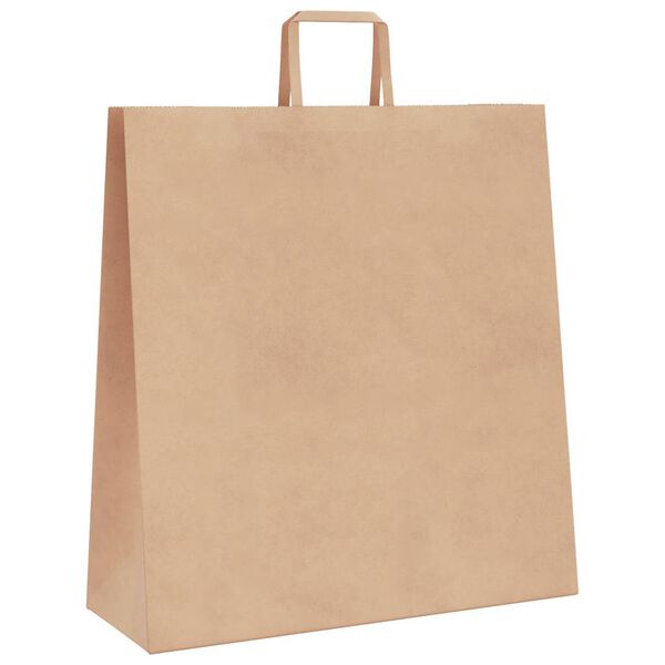 vidaXL Paper Bags 50 pcs with Handles Brown 45x17x48 cm