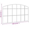 vidaXL Wall Mirror Black 100x60 cm Arch Iron