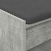 vidaXL Hall Bench with Cushion Concrete Grey 103 x 38 x 45 cm