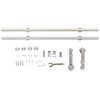 vidaXL Sliding Door Hardware Kit 183 cm Stainless Steel Silver