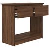 vidaXL Console Table with Drawers Brown Oak 85.5x38.5x74.5 cm