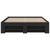 vidaXL Bed Frame without Mattress Black 120x200 cm Engineered Wood