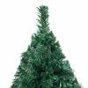 vidaXL Artificial Pre-lit Christmas Tree with Ball Set Green 120 cm PVC