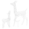 vidaXL Acrylic Reindeer Family Christmas Decoration 160 LED Cold White