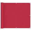 vidaXL Balcony Screen 90 x 300 cm Oxford Fabric Rectangular Burgundy