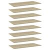 vidaXL Bookshelf Boards 8 pcs Sonoma Oak 80x30x1.5 cm Engineered Wood